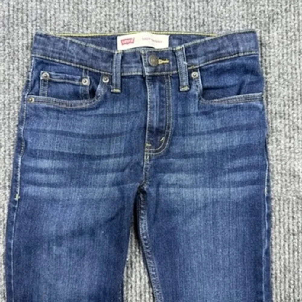 Levis 510 Skinny Jeans Boys Size 12 Reg W26 x L26 Dark Wash Blue Denim